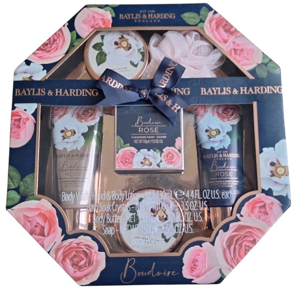 New Baylis & Harding Boudoir Rose Luxury Gift Set Bath Beauty Limited Edition